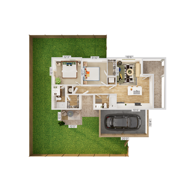 Elevate 2 x 2 A 9213-A floor plan